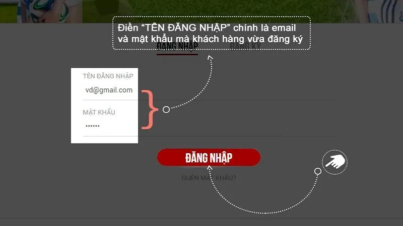 Hướng dẫn để lấy lại mật khẩu MIBET